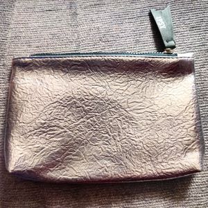 Ipsy Silver Metallic Bag